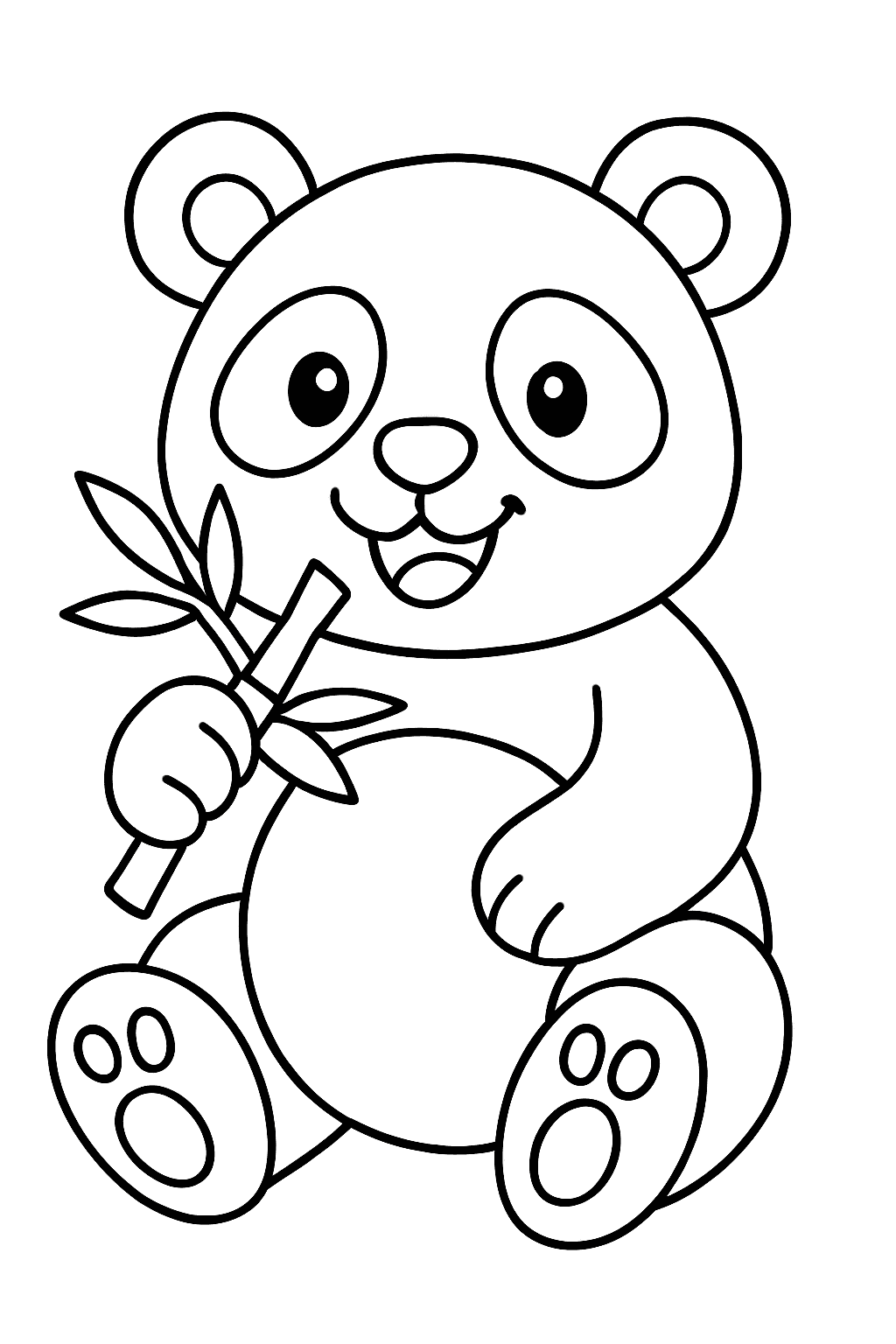 Omalovánka Panda zdarma k tisku