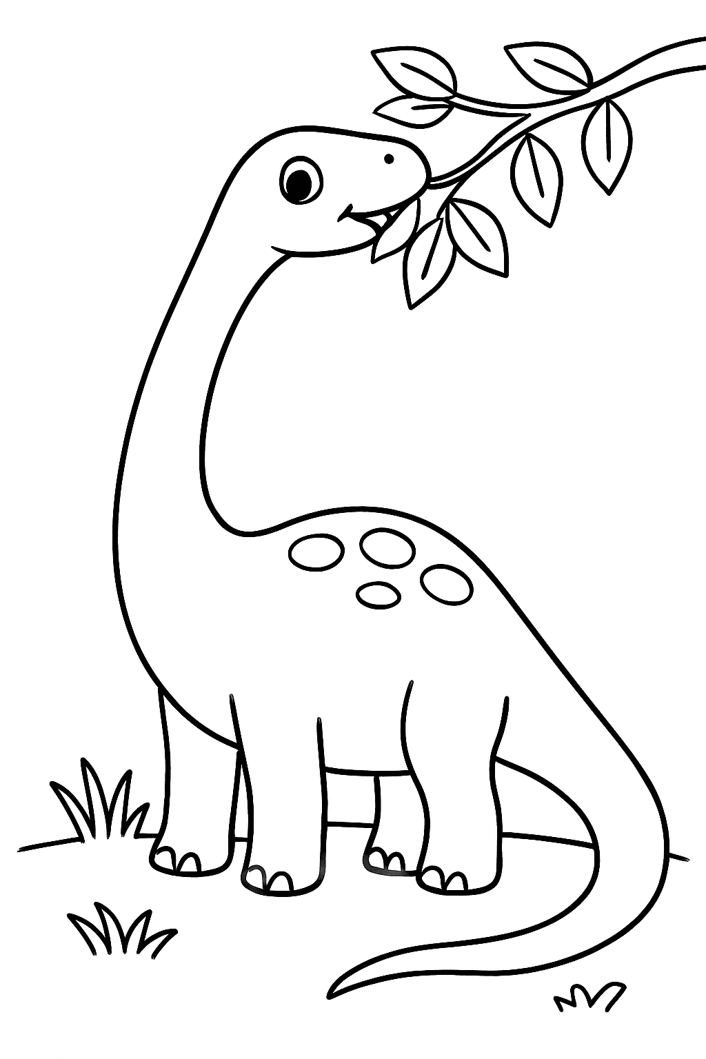 Omalovánka Diplodocus zdarma k tisku