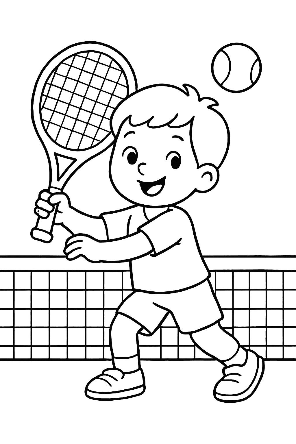 Omalovánka Tenis zdarma k tisku